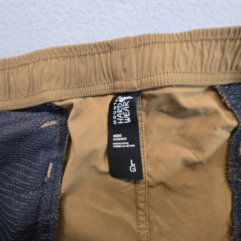 Mountain Hardwear Basin Pull-On Shorts Mens Large Tan Hiking Outdoor OM9355 - Picture 6 of 7